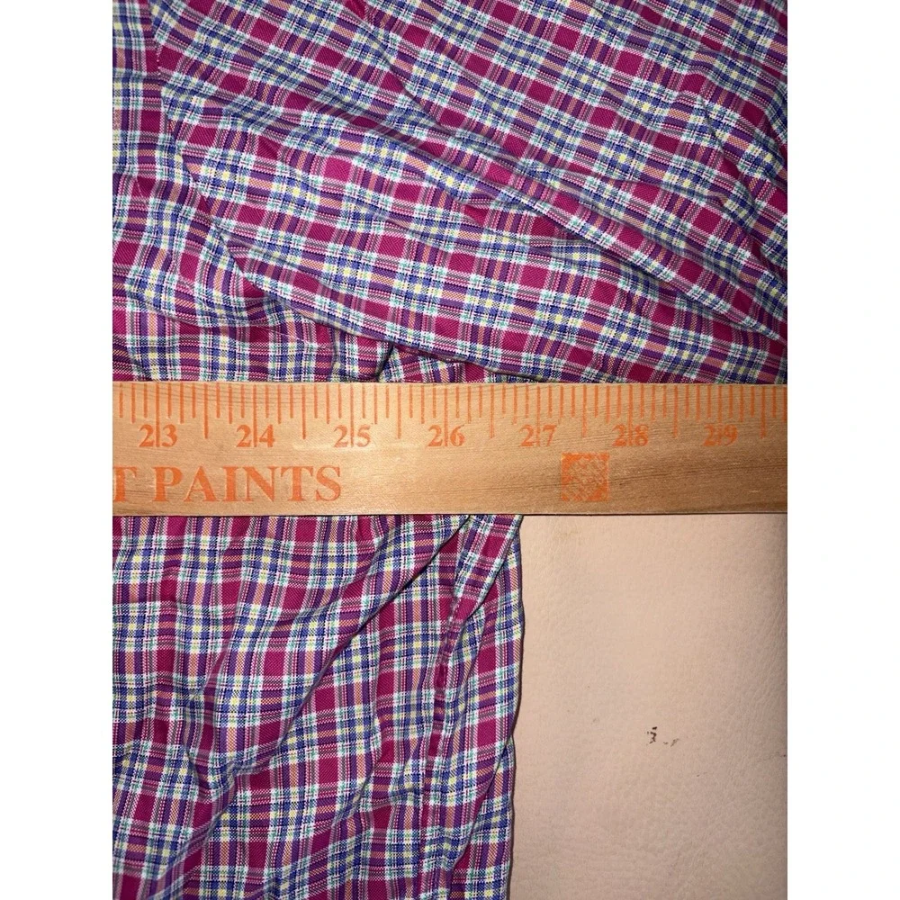 Polo Ralph Lauren Button Down Mens XXL 2XL Pink Plaid Long Sleeve